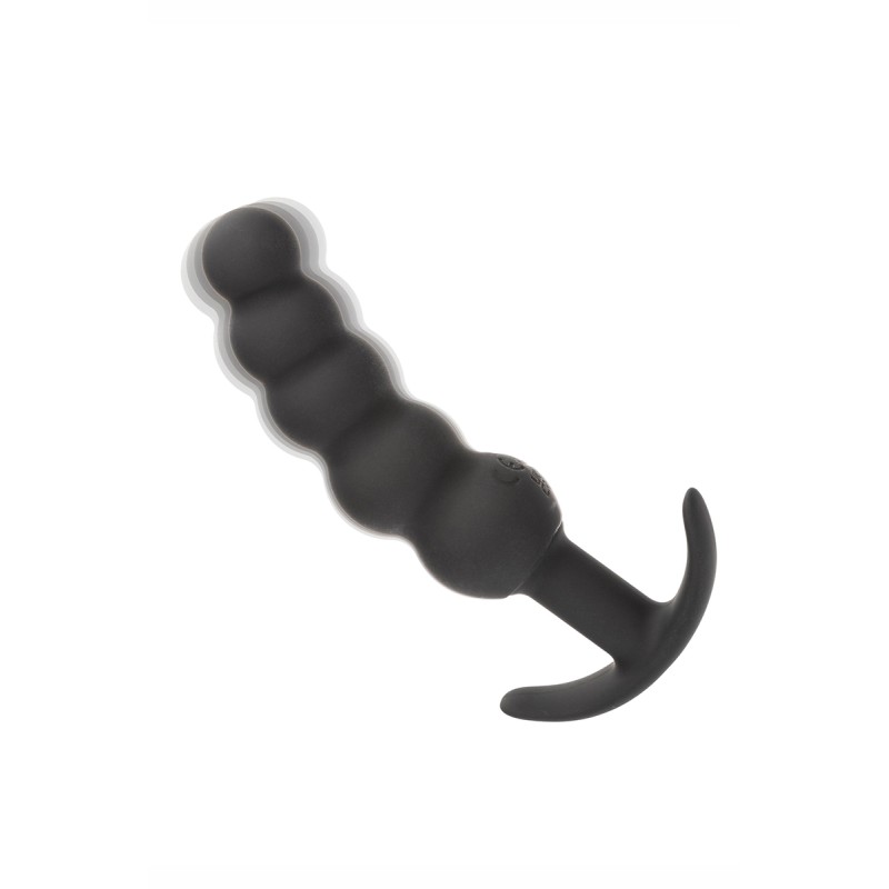 Plug anal Vibrant avec 5 perles - Calexotics